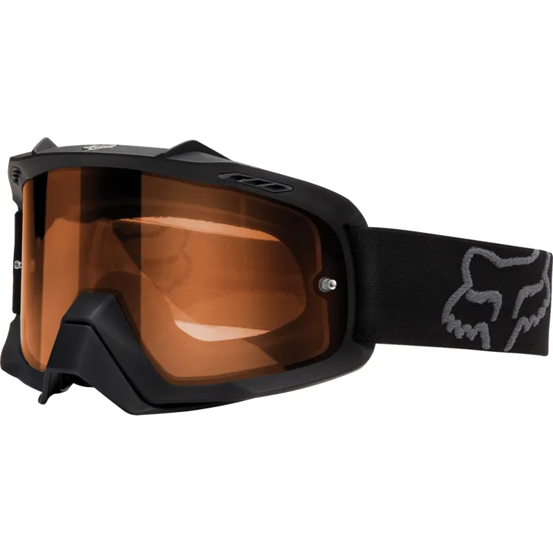 2018 FoxAir Space Enduro Goggles Classic Black with Orange Lens