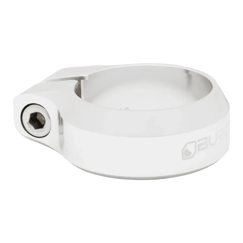Burgtec Seat Clamp - 34.9mm Diameter - Rhodium Silver
