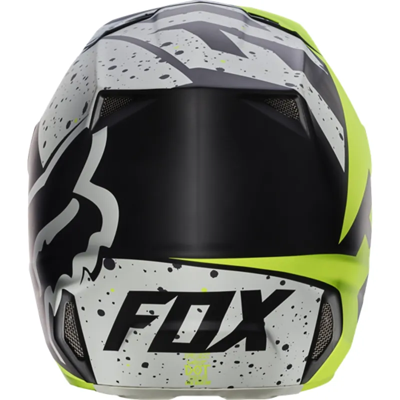 Fox V2 Nirv Helmet - Grey/Yellow-1