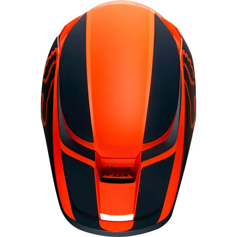 Fox Youth V1 Fullface Helmet in PRZM Orange - Youth Medium-3