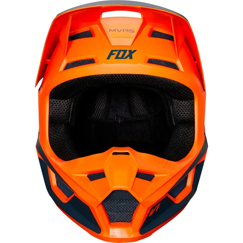 Fox Youth V1 Fullface Helmet in PRZM Orange - Youth Medium-4