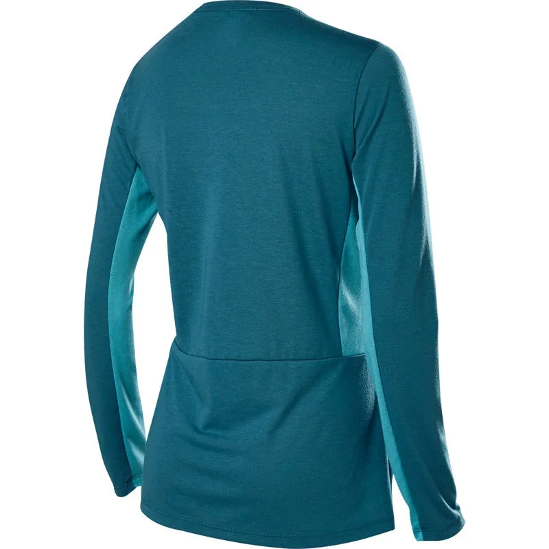 Download Fox Womens Ranger DriRelease Long Sleeve Jersey - Blue £36.00