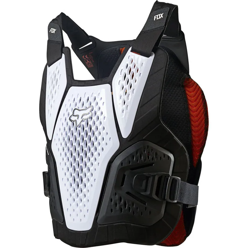Fox Raceframe Impact Soft Back Guard - D3O - Black/White