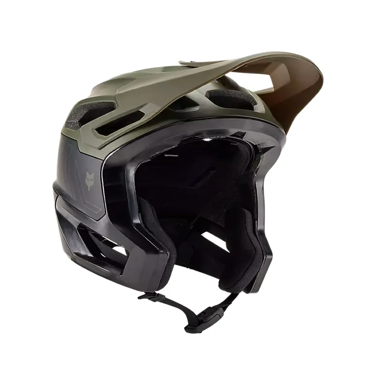 Fox Dropframe Pro RUNN Helmet - Olive Green-1