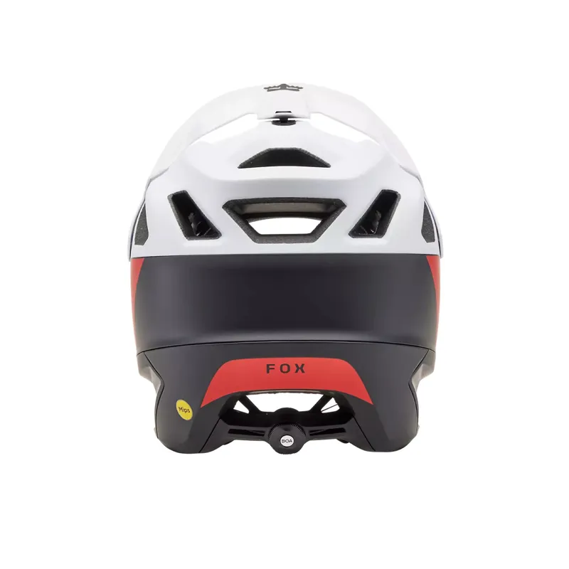 Fox Dropframe Pro Helmet - Black/White/Red-2