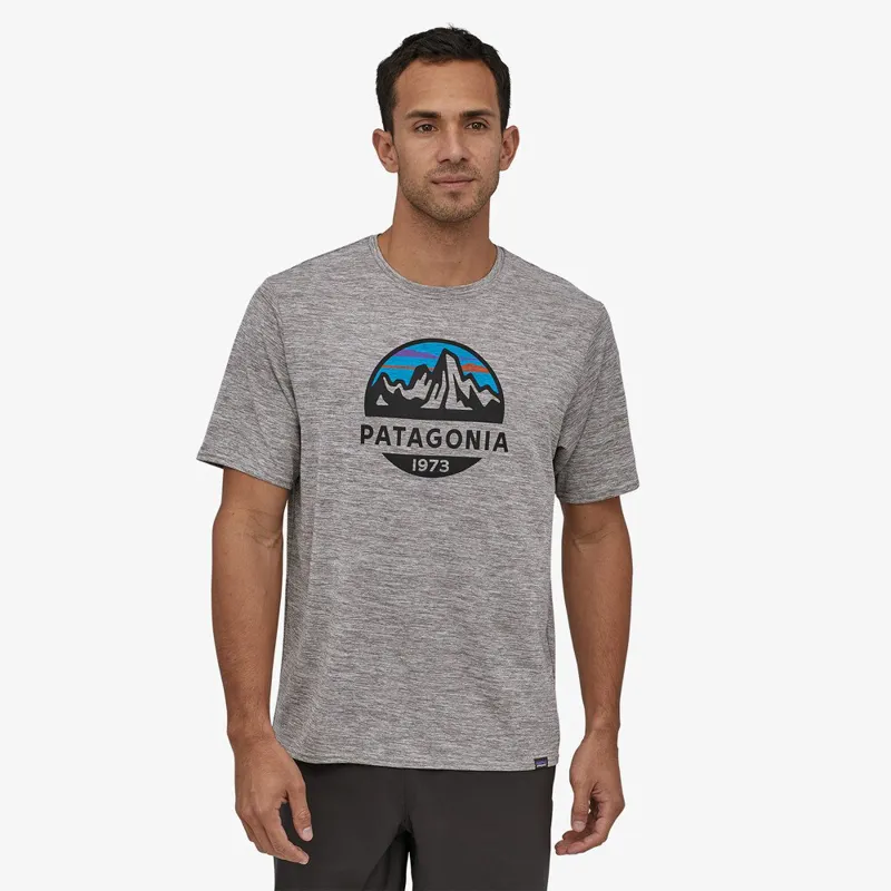 Patagonia Mens Capilene Cool Daily Graphic Shirt - Fitz Roy Scope: Feather Grey-2