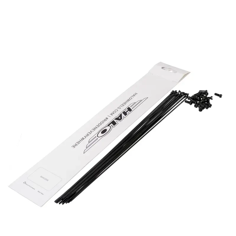 Halo Double Butted Spokes in Black 
