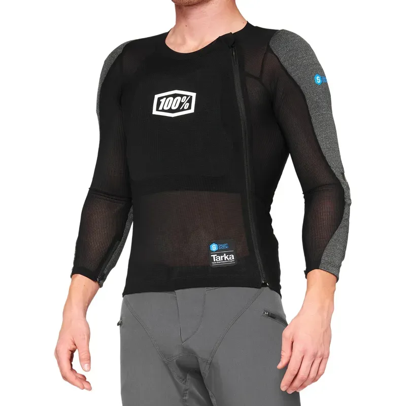 100% Tarka Long Sleeve Body Armour in Black - Small