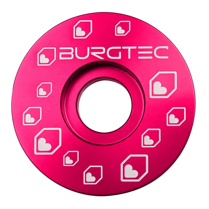 Burgtec Top Cap 1 1/8 in Toxic Barbie Pink 