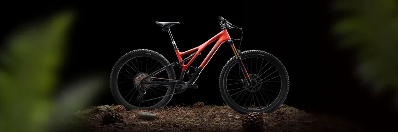 2021 Specialized S-Works Stumpjumper Carbon Mountain Bike in Red-11