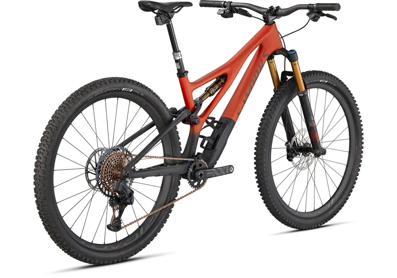 2021 Specialized S-Works Stumpjumper Carbon Mountain Bike in Red-5
