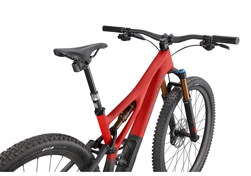 2021 Specialized S-Works Stumpjumper Carbon Mountain Bike in Red-4