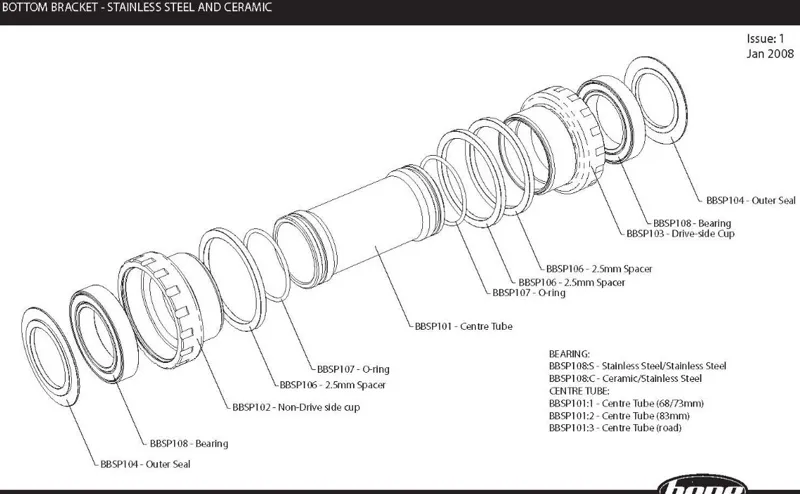 Hope Bottom Bracket 30mm O-Ring-1