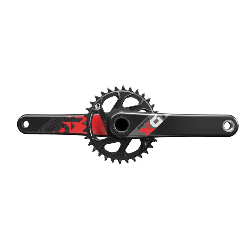 SRAM X01 Eagle GXP 175mm 175mm Crank w/ 32t Xsync DM C-ring - Red