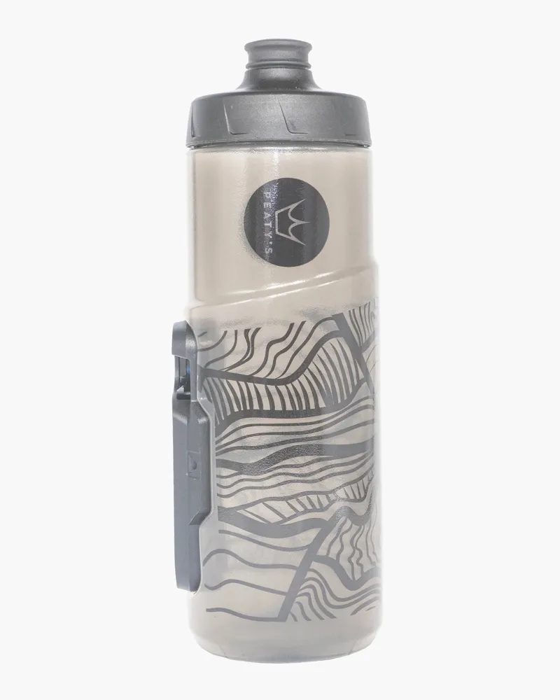 Peaty's x Fidlock Lockin Bottle Topo - Smoked 600ml-1