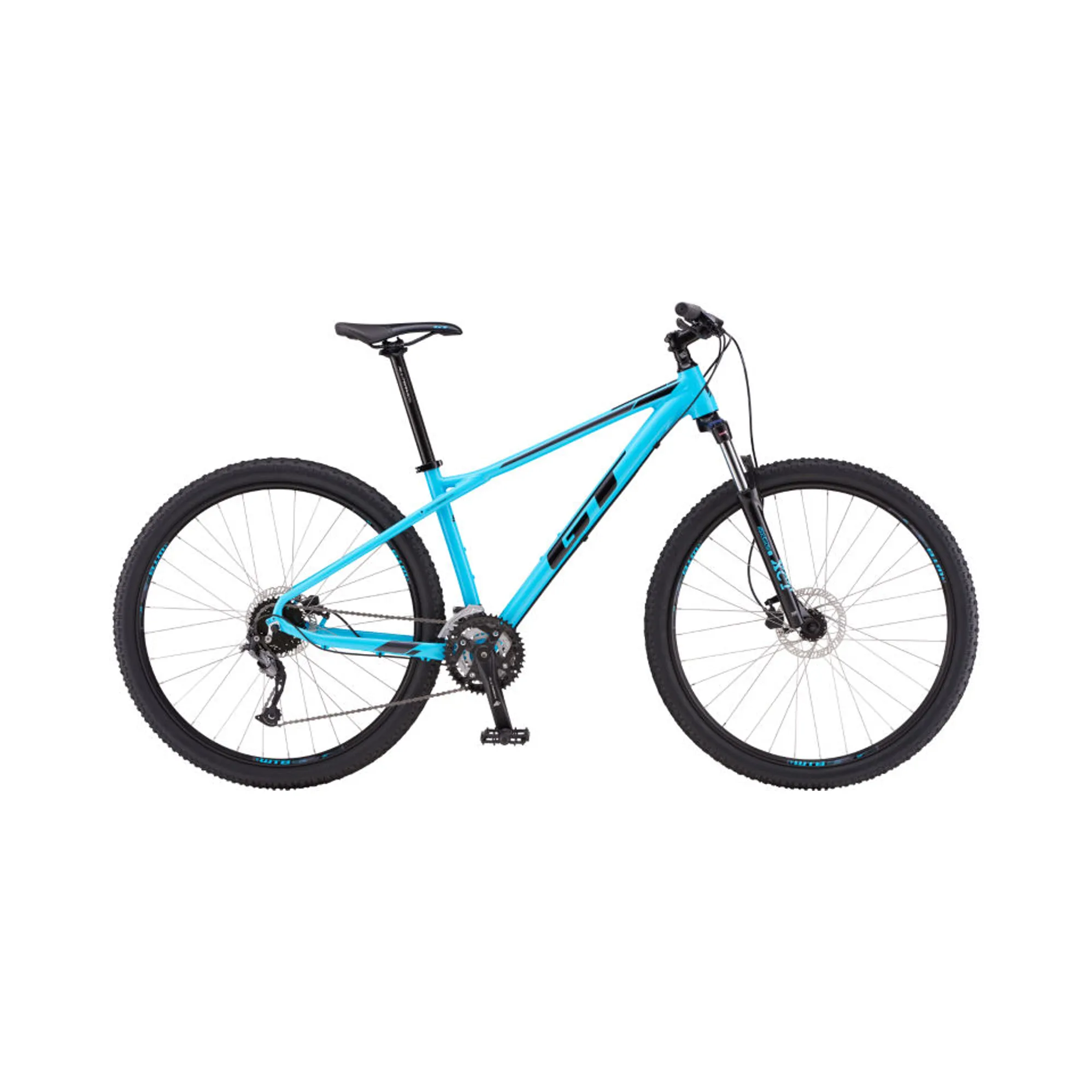 gt bicycles avalanche comp its wheels have Shimano MT400 hubs at their core GT Avalanche Comp - Recycled