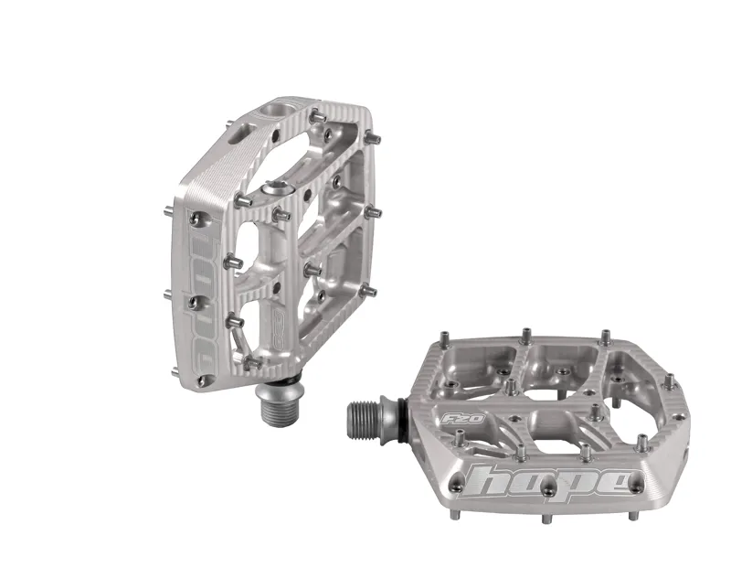 Hope f20 Pedals - Pair - Silver