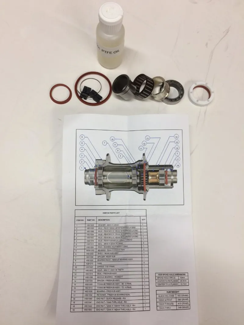 Hadley Freehub SDH 2002+ Rebuild Kit-3