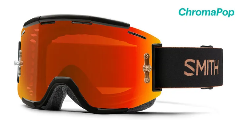 Smith Squad MTB Goggle - Gravy w/ ChromoPop Red Mirror and Clear Lens