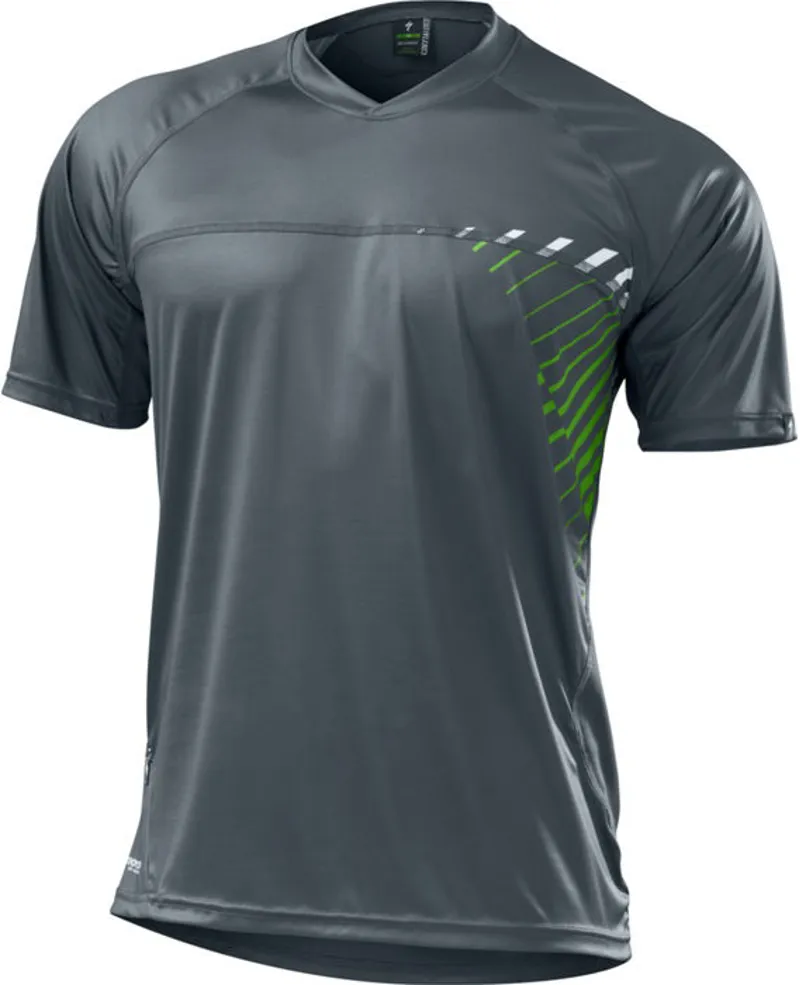Specialized Enduro Comp Jersey - Carbon/Moto Green