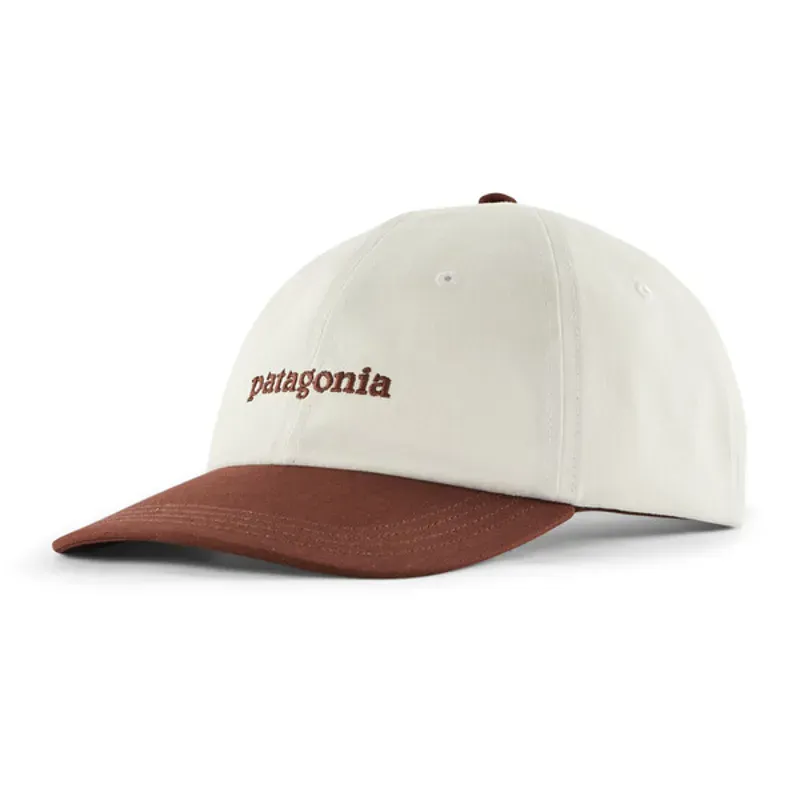Patagonia Fitz Roy Icon Trad Cap In Text Logo Dried Vanilla