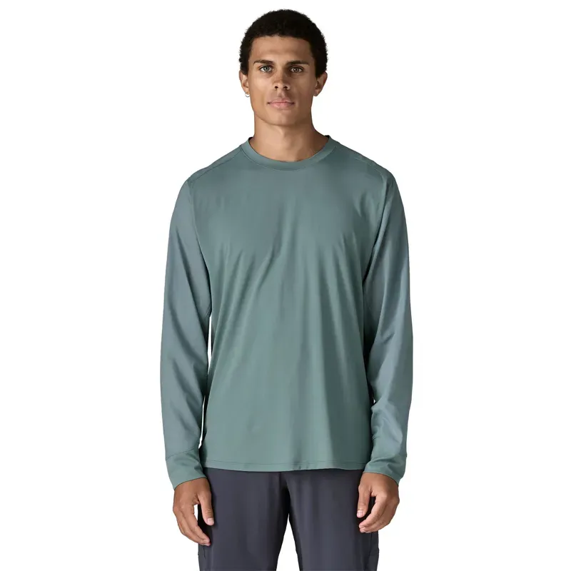 Patagonia Men's Long-Sleeved Dirt Craft Bike Jersey in Blue Sage-1