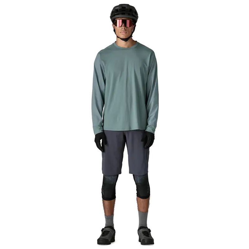 Patagonia Men's Long-Sleeved Dirt Craft Bike Jersey in Blue Sage-3