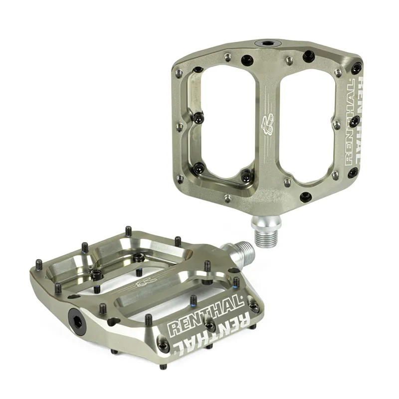 Renthal Revo-F Flat Pedals - Aluminium Gold
