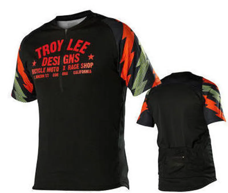 Troy Lee Mens Ace Short Sleeve Jersey Black Medium