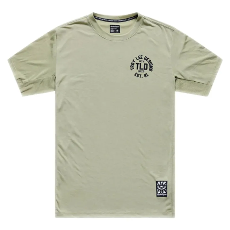 Troy Lee Designs Skyline Short Sleeve Ride Jersey / Stamps - Sage-1