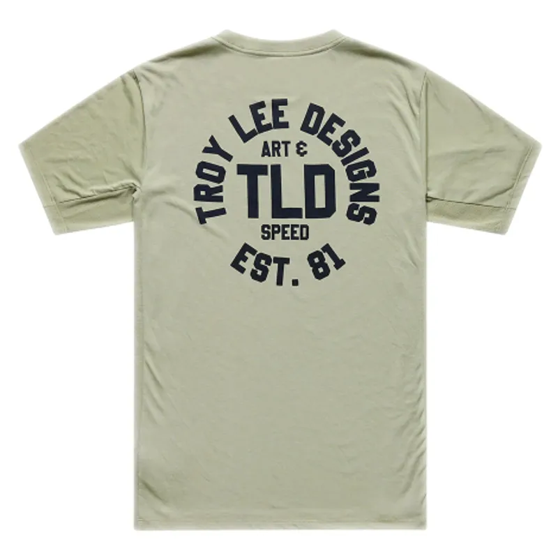Troy Lee Designs Skyline Short Sleeve Ride Jersey / Stamps - Sage