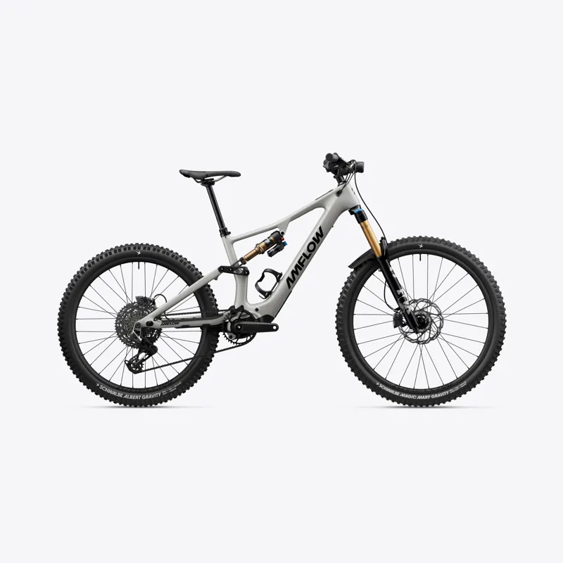 2027 Amflow PX Pro Carbon Electric Mountain Bike in Moonstone Grey