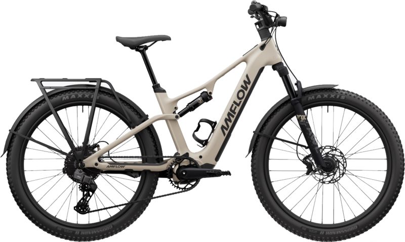 Amflow TL Carbon Electric Mountain Bike in Silica Beige