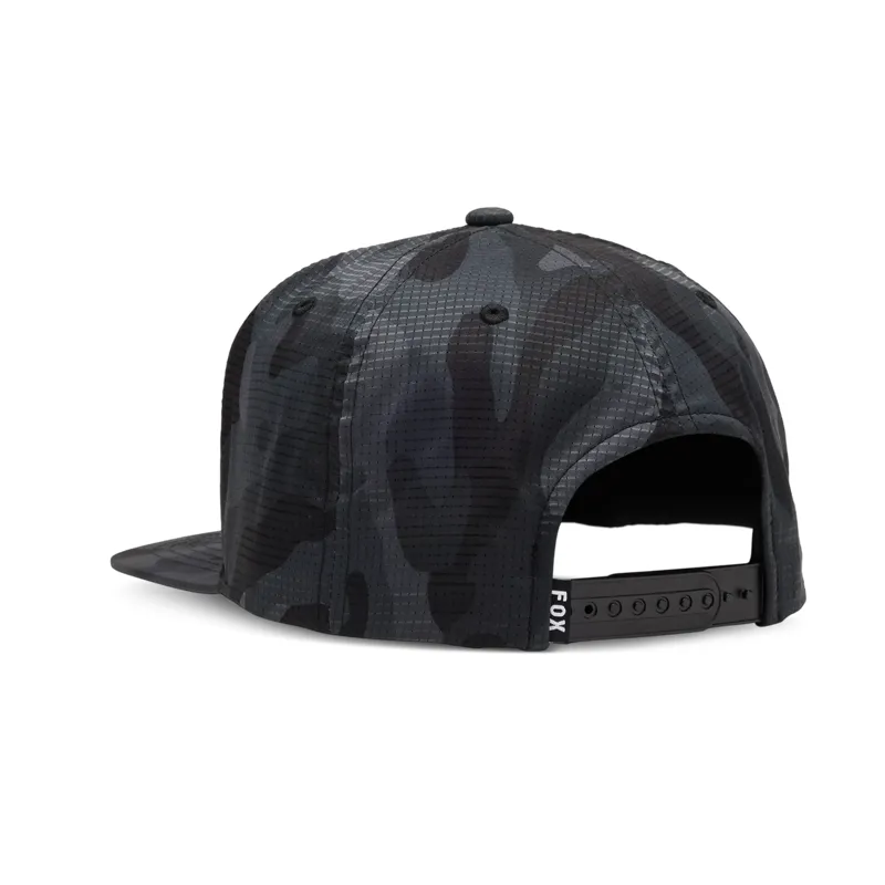 Fox Head Camo Tech Snapback Hat - Black Camo-1