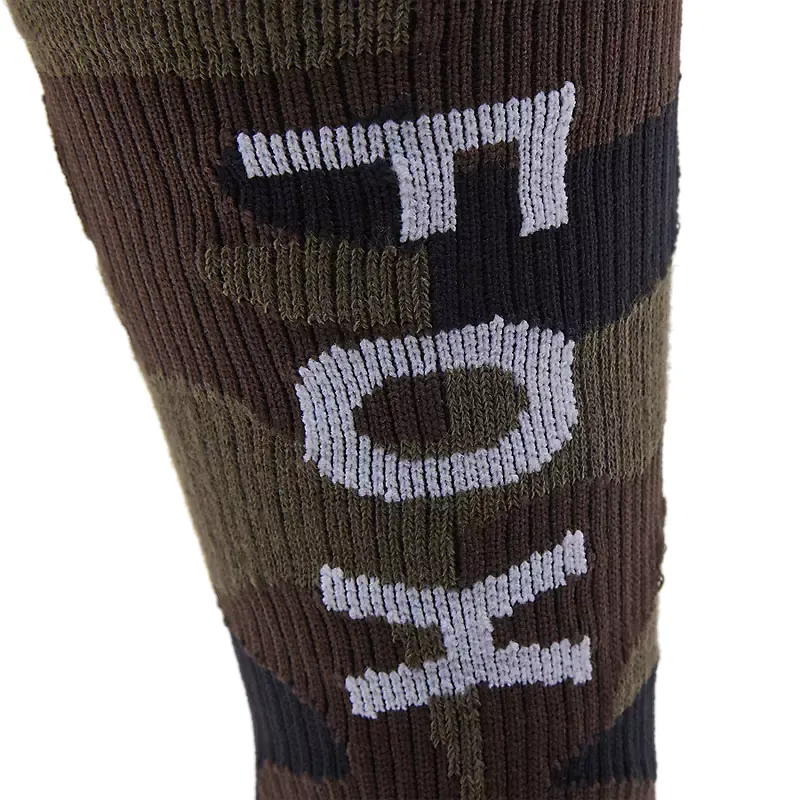 Fox Camo Crew Socks - Green-1