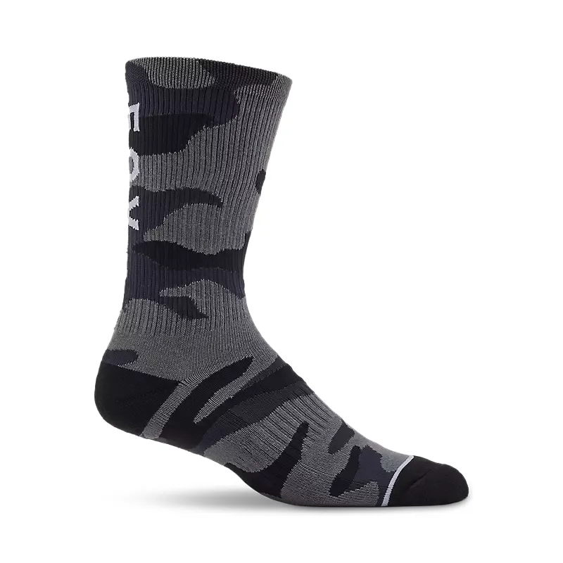 Fox Camo Crew Socks - Black
