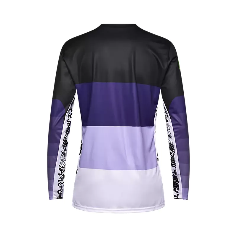 Fox Ranger Grid Long Sleeve Jersey - Black / Purple-1