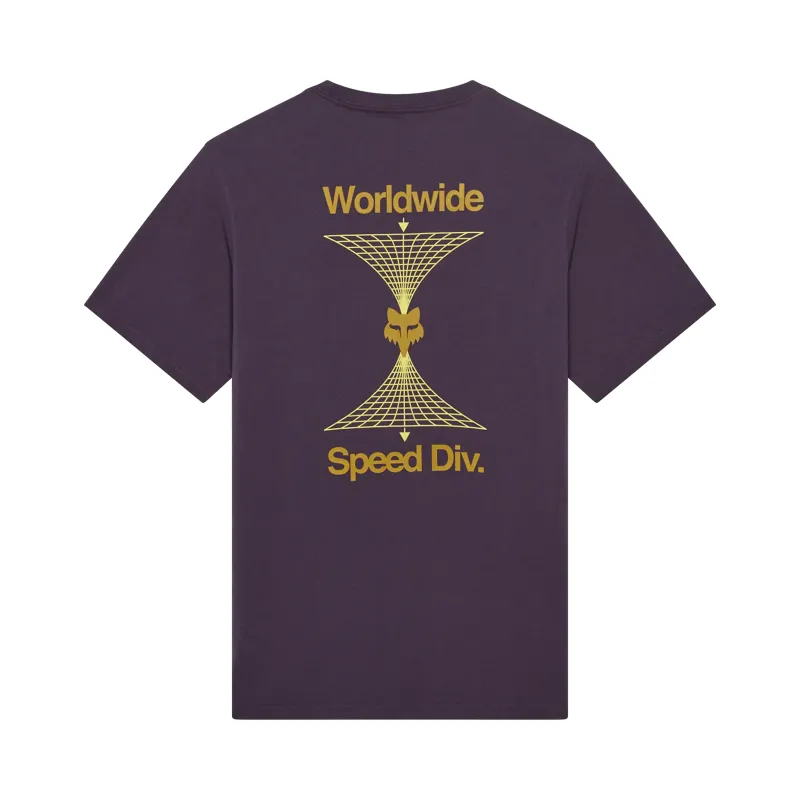 Fox Image Print 195 Original Tee in Plum Perfect-1