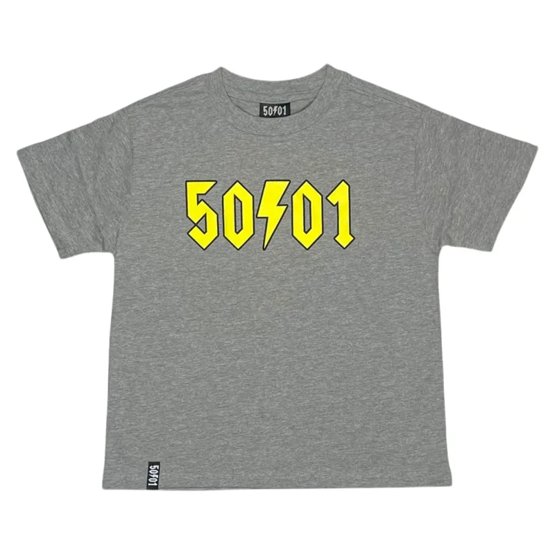 50to01 YOUTH - LOGO T-SHIRT GREY