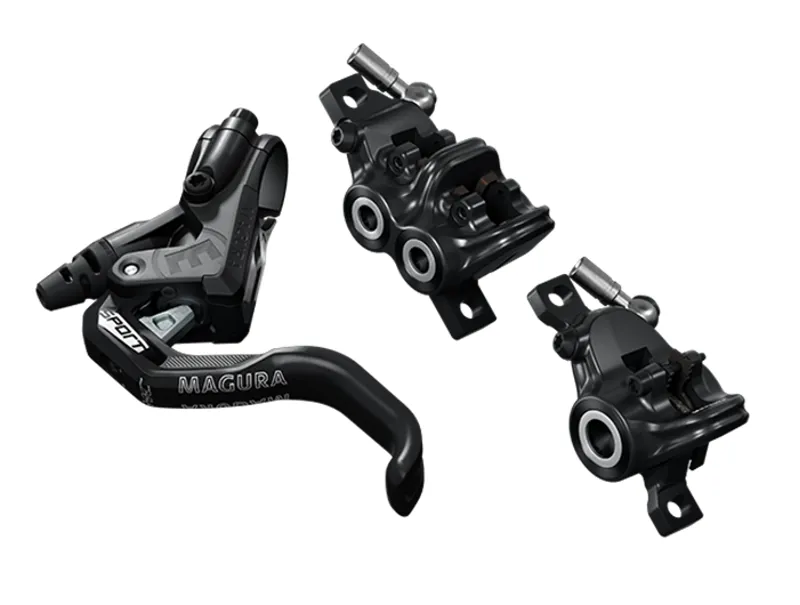 Magura MT TRAIL SPORT 1-finger Brake System - HC lever blade - 4-Pot Front - 2-Pot Rear 