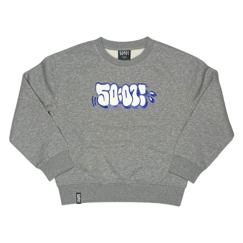 50to01 YOUTH - THROWIE SWEATSHIRT GREY