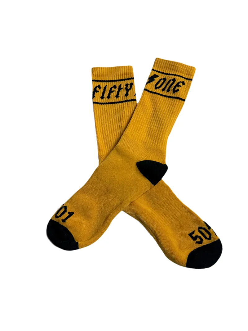 50to01 Racer Yellow Socks