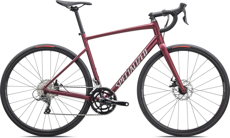 Specialized Allez Road Bike - Maroon/Silver/ Red