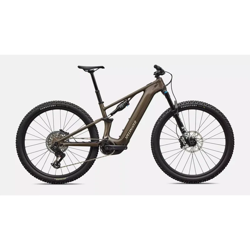 Specialized Turbo Levo R Carbon Comp Electric Mountain Bike in Burnt Gold / Sandstone