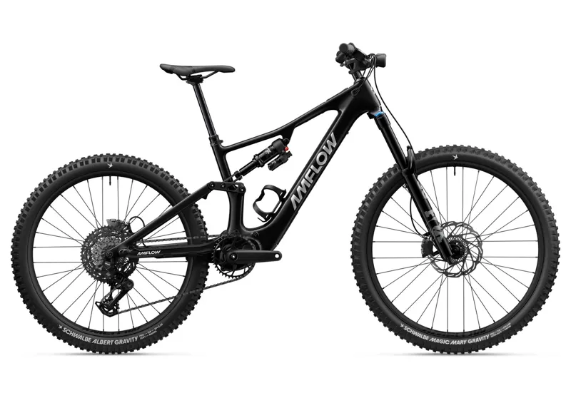 Amflow PX Carbon Electric Mountain Bike in Phantom Black