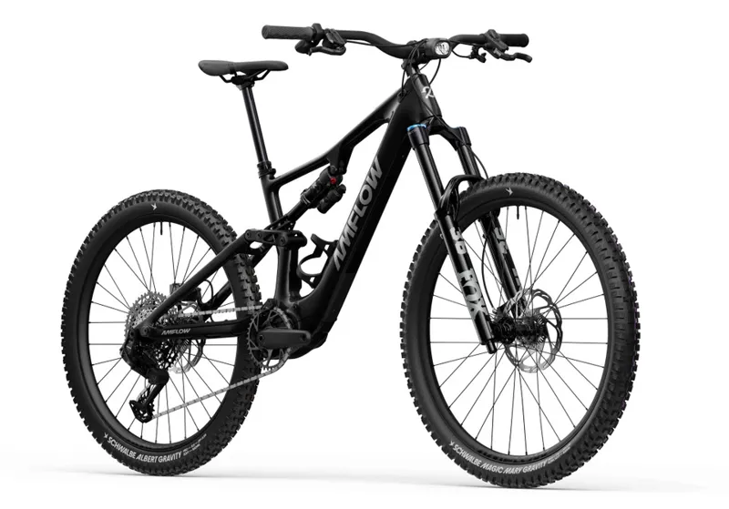 Amflow PX Carbon Electric Mountain Bike in Phantom Black-1
