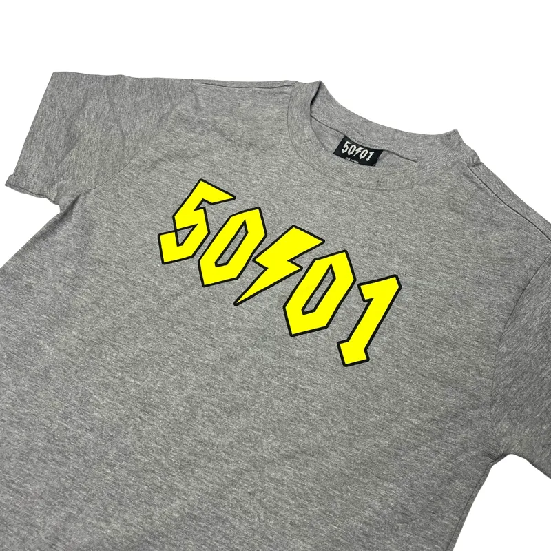 50to01 YOUTH - LOGO T-SHIRT GREY-1