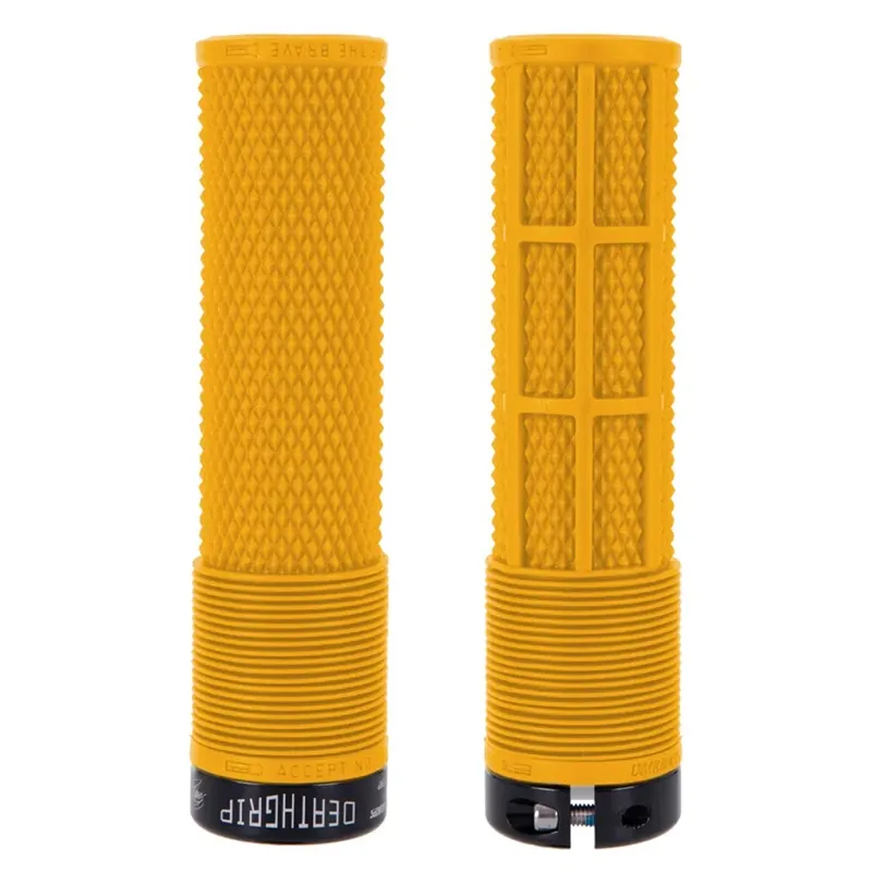 DMR Brendog DeathGrip Flangeless Thick Grips in Yellow