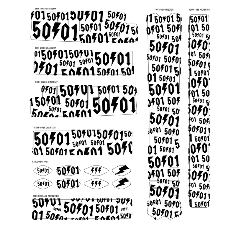 50to01 Logo Decal Kit - Clear