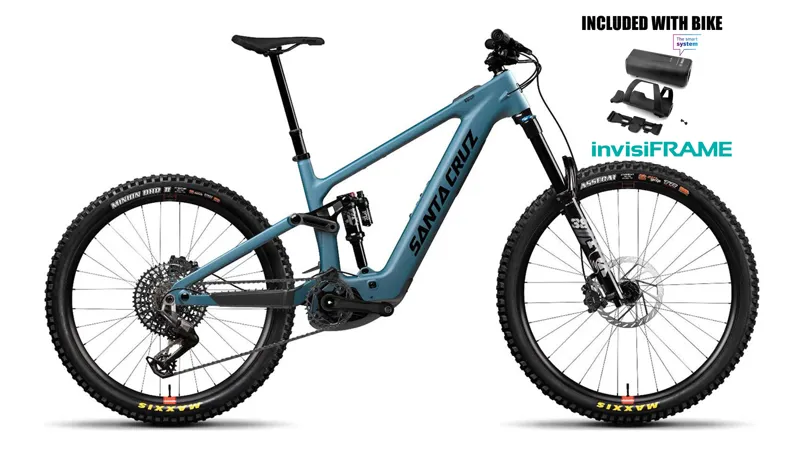 2026 Santa Cruz Bullit Carbon Electric Mountain Bike - GX AXS Reserve - Matte Teal - W/Free Bosch Powermore and Invisiframe